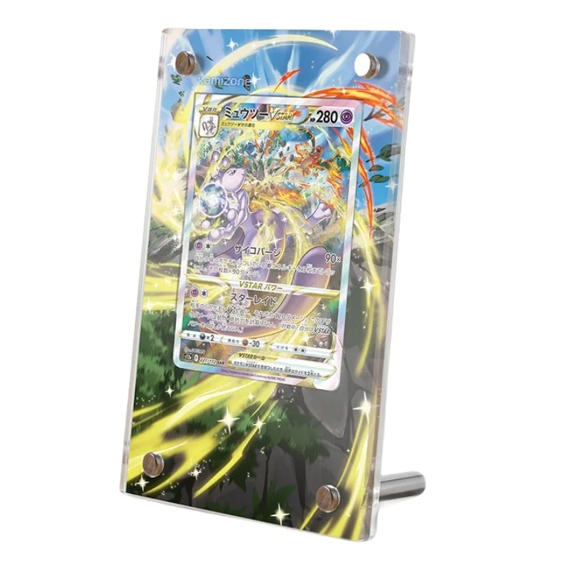 

Pokémon Mewtwo Vstar Animation Characters Extended Painting Acrylic Card Brick Anime Classics Game Collection Cards Toy Gift