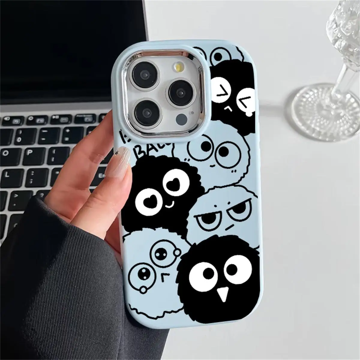 Cute Black Cat Soft Case Cover - Elegant Protective Accessory