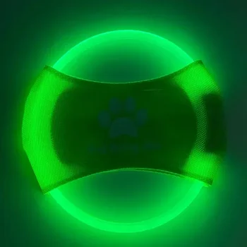 Dog Flying Discs 3 Modes Light Glowing LED luminousTrainning Interactive Toys Game Flying Discs Dog Toy Pet Dog Accessories 6