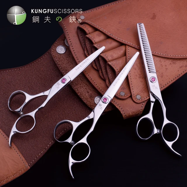 Kungfu Barber Hair Shear Ball Bearing Screw Hair Hairdressing Cutting Scissors kungfu 6 6 7 inch hair cutting scissors professional barber hair stylists shear with customized logo