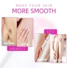 Honey Epilatory Waxing Kit Depilatory Roll on Wax Heater Machine with Refillable Wax Cream&100PCS Waxing Papers For Hair Removal 6