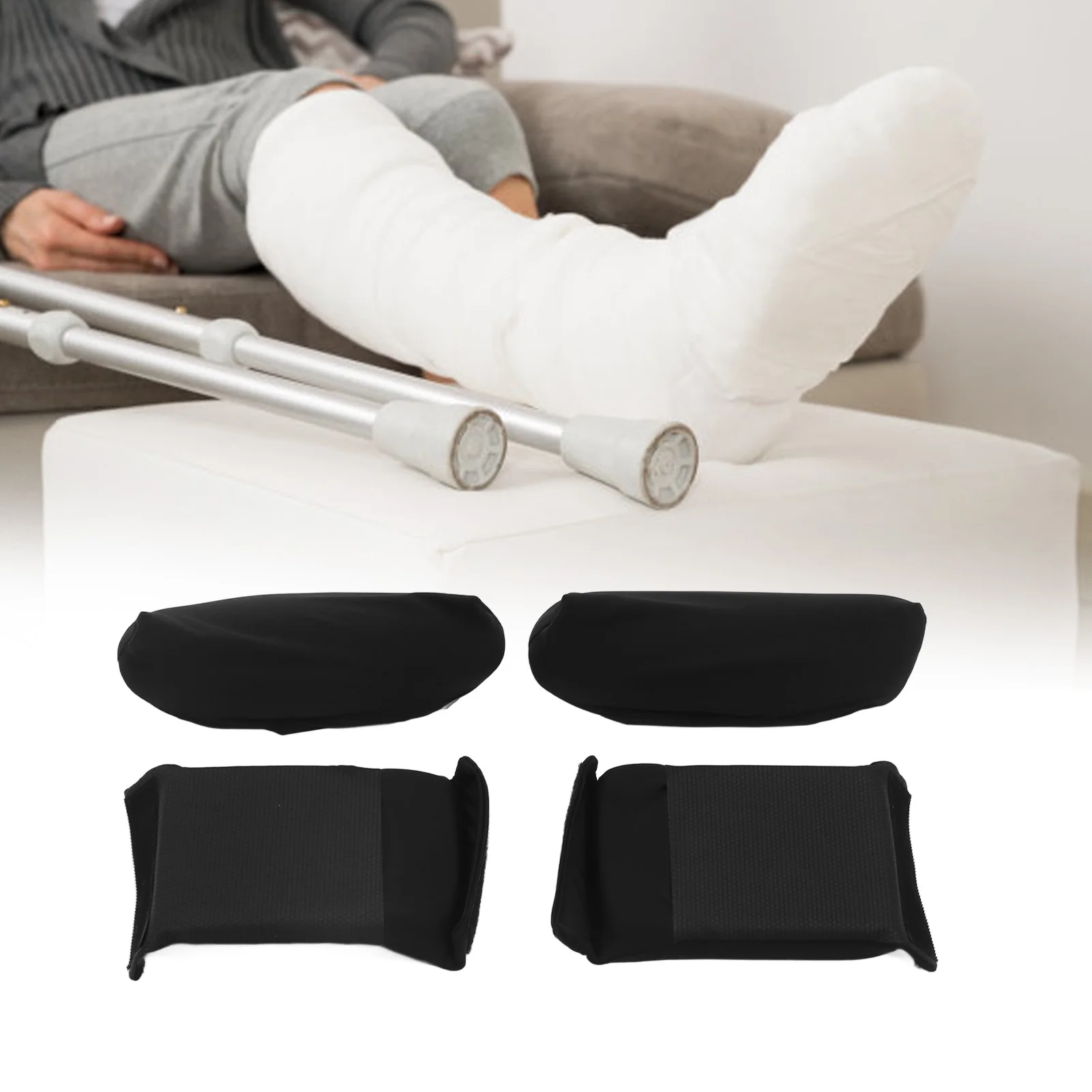 Portable Crutch Underarm Pad Breathable Anti Detachable Underarm Covers