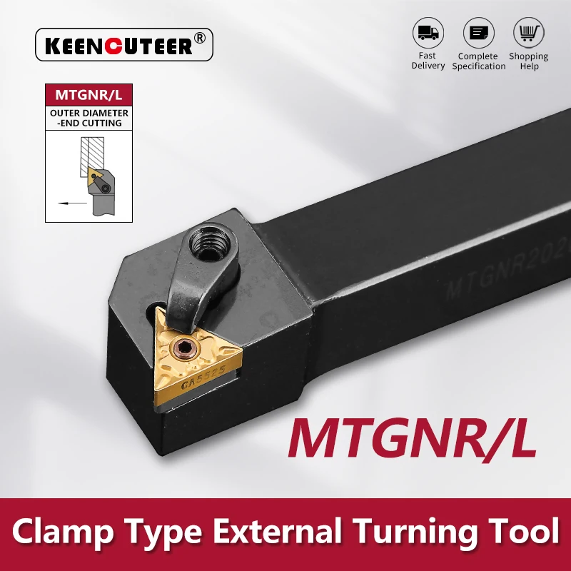 

MTGNR1616 MTGNR2020 MTGNR2525 MTGNR3232 External Turning Tool MTGNR MTGNL Lathe Bar Turning Holder CNC Cutting Tool Cutter Bar