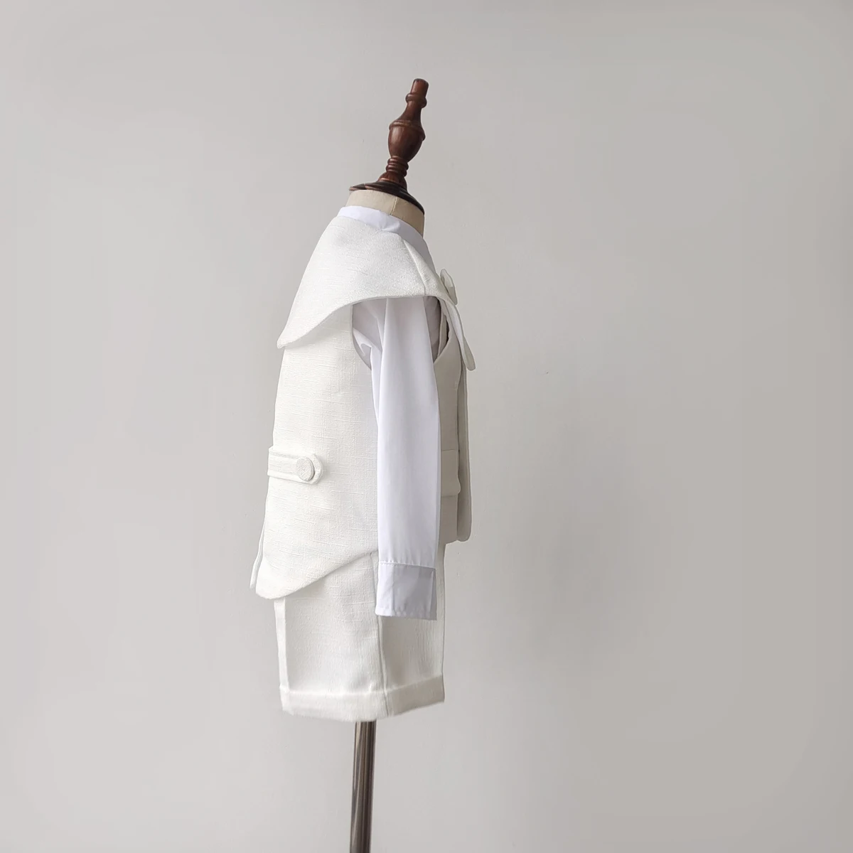 Boutique Boys suits Baby Boy Baptism Outfit Christening White Vest Set Gentleman Kids 1-4 Yrs Birthday Wedding Party Clothing Set
