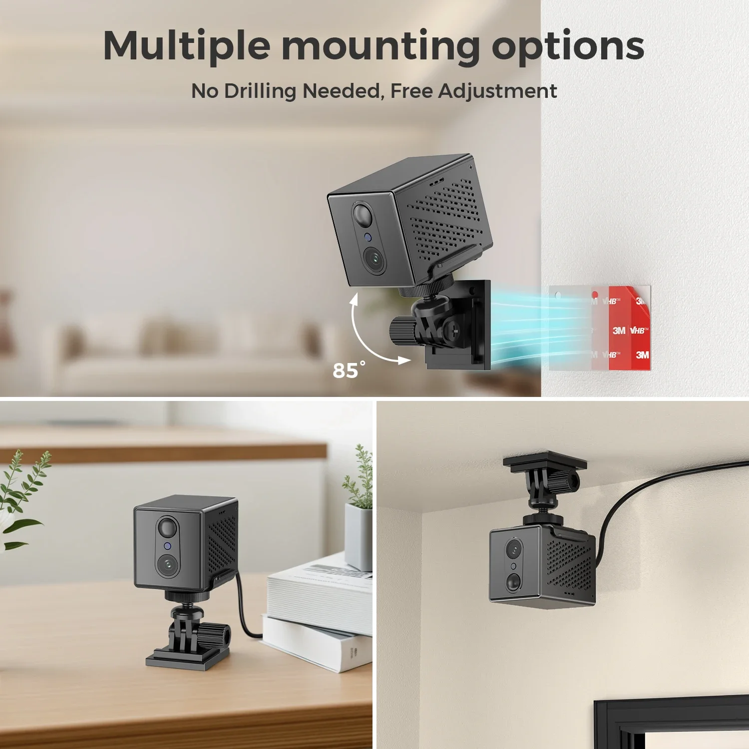 OKAM PRO 4G HD 5MP Wifi Camera Mini Wireless Surveillance Camera 2400mAh Battery Powered PIR Human Detection Security Protection 6