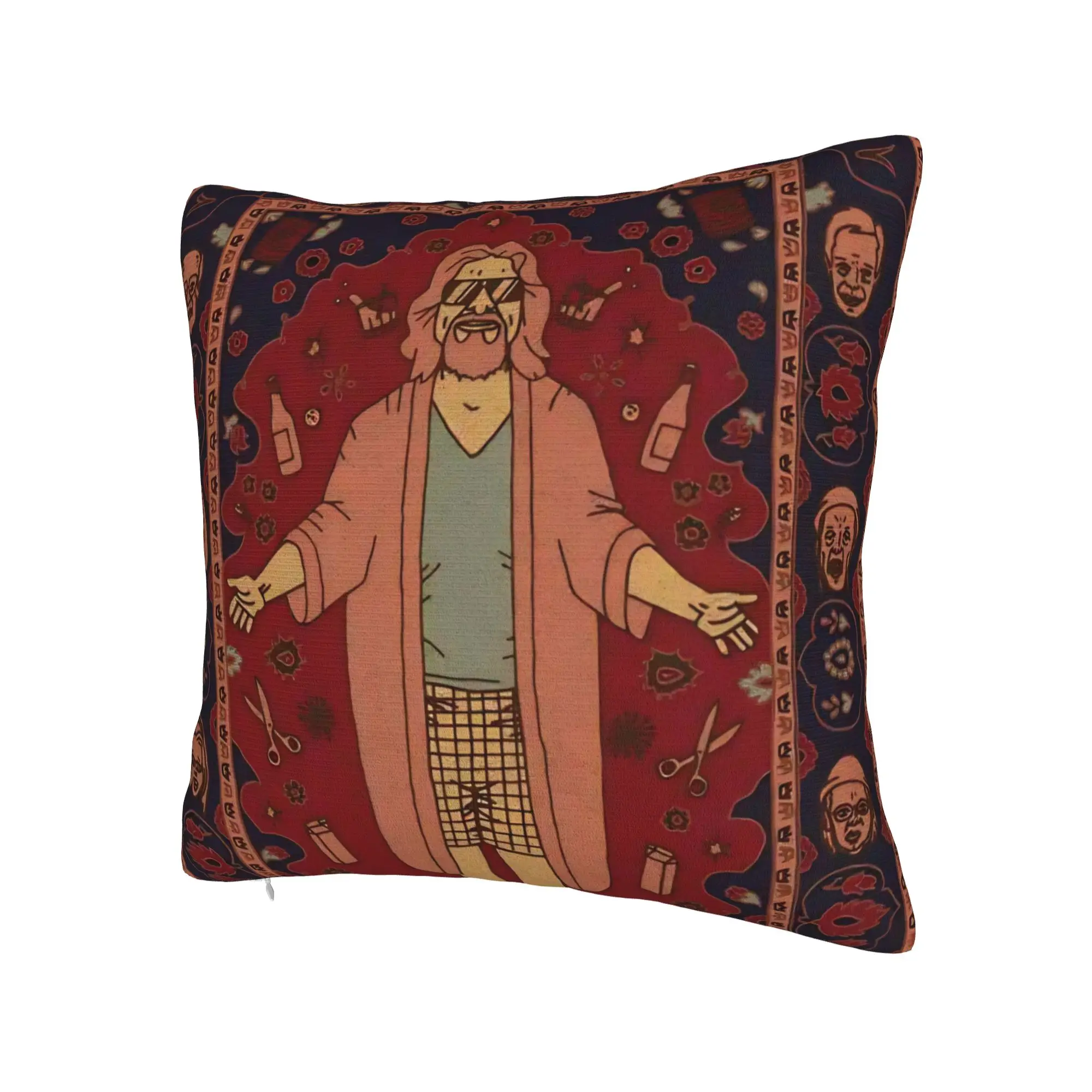 The Big Lebowski Kissenbezug, weicher Kissenbezug, Retro, trendiger Kissenbezug für Wohnzimmer, Bett, Stuhl – Detail 3