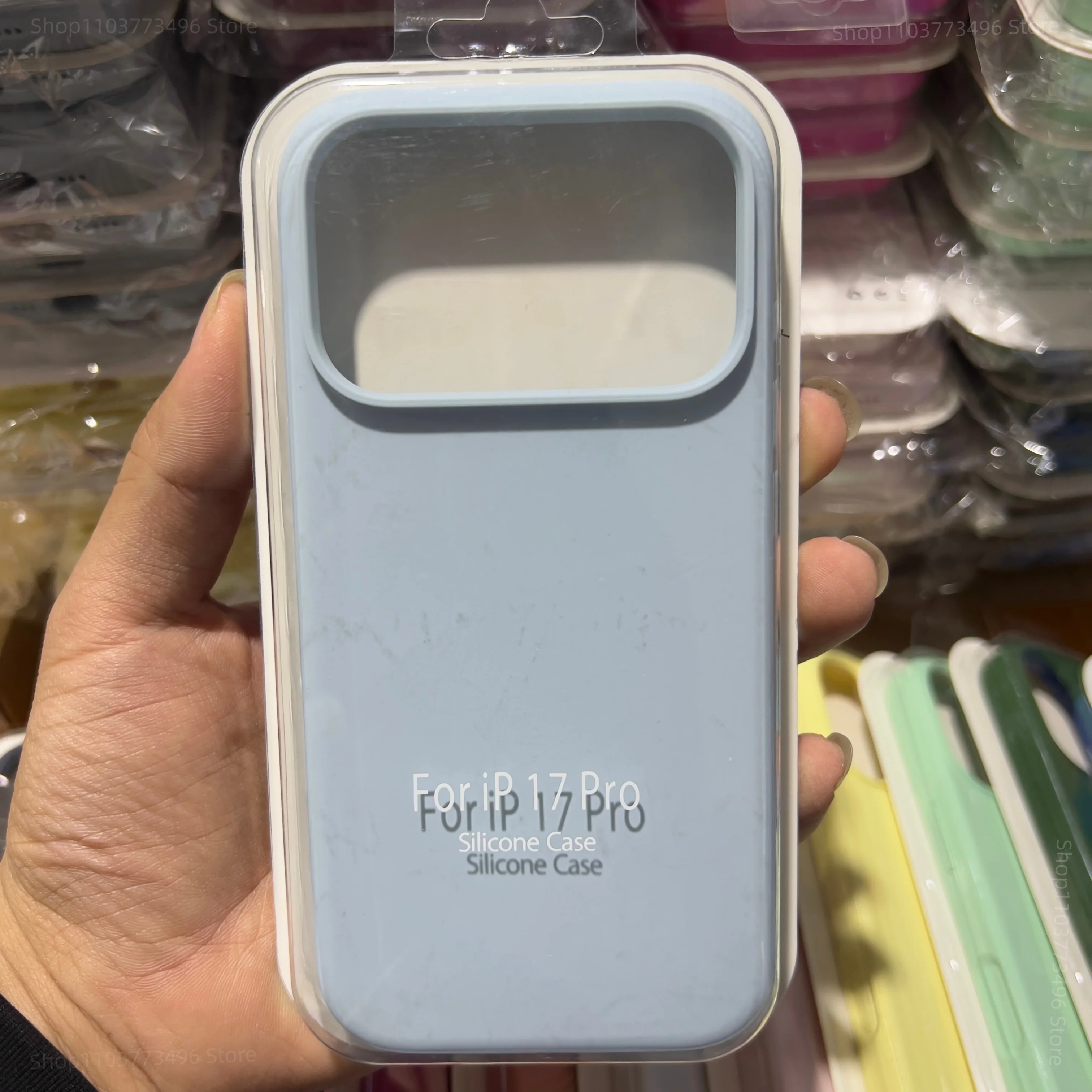 ตัวเลือกสินค้า เคสซิลิโคนนุ่ม สัมผัสเหมือนผิวจริง สำหรับ iPhone 17 Pro Max สีลูกกวาด