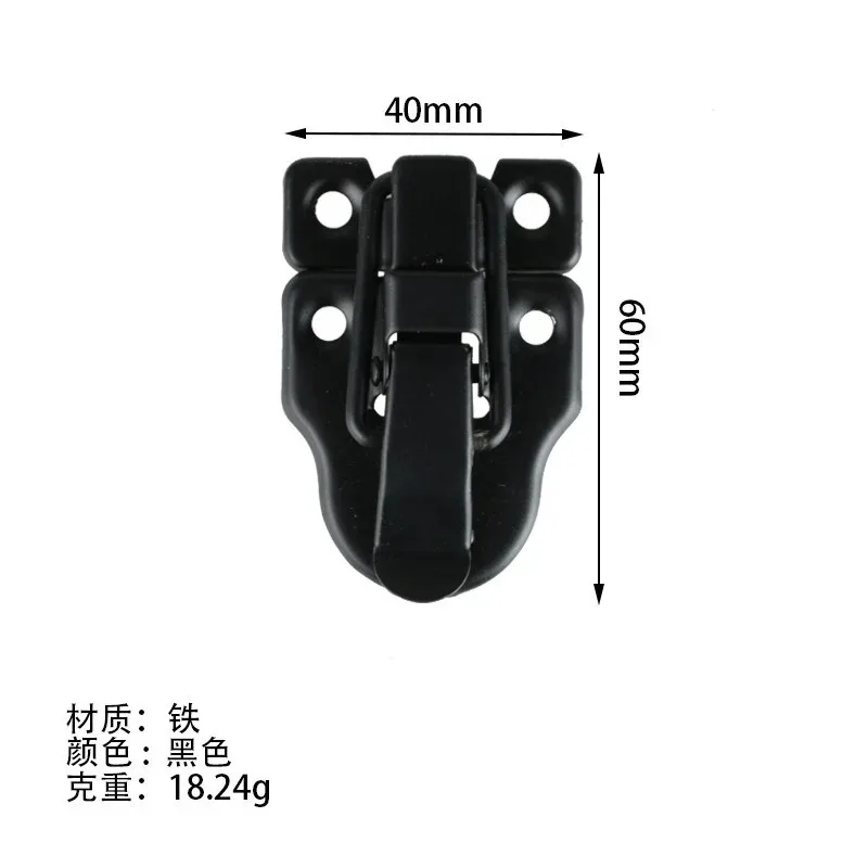 Vintage Jewelry Wood Box Hasps Drawer Latches Decorative Suitcases Hasp Latch Buckle Clasp Furniture Hardware 2PCS 40*58MM