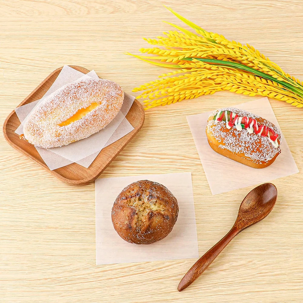 Hamburger Patty Paper Squares Nonstick Parchment Paper 200Pcs For Separating Burger Patty Cookies Kitchen Baking Accessories