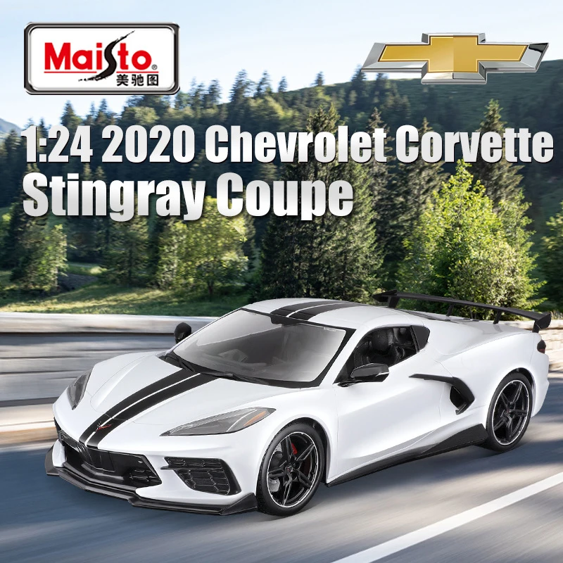 

Модель автомобиля Maisto 1:24 Corvette Stingray Coupe C8 из сплава, литой и игрушечный автомобиль, игрушечные автомобили, детские игрушки, подарки для детей, игрушка для мальчиков
