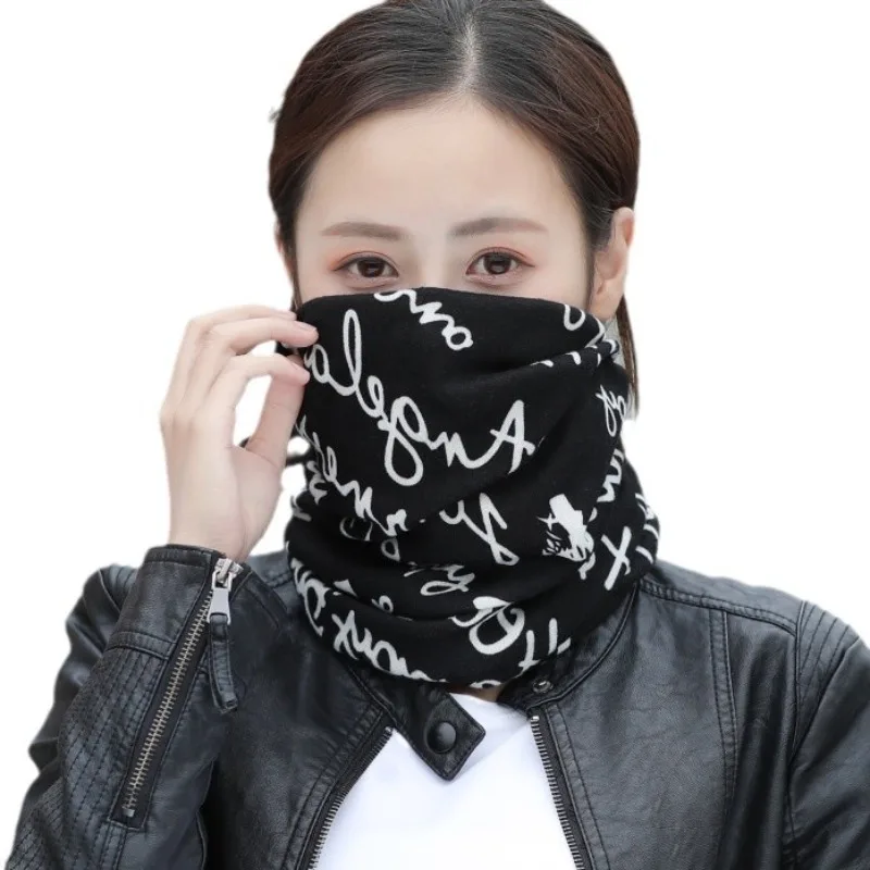 Multi-Functional Twist Headwear with Face Coverage Adjustable Neck printed kerchief for Outdoor Travel Sports Modest Fashion