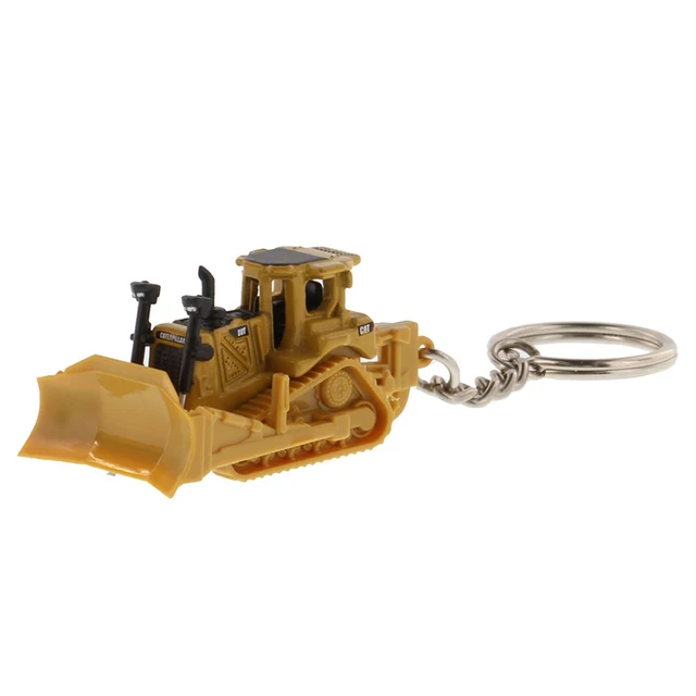 Diecast Mini CAT Engineering Vehicle Keychain Bulldozer Alloy Excavator Small Gift Decoration Souvenir Excavator Model Toy