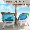 12 Pcs Beach Towel Bands,Elastic Beach Towel Holder,Chair Clips,Multicolor Towel Bands For Beach Chairs Swim Vacation 5