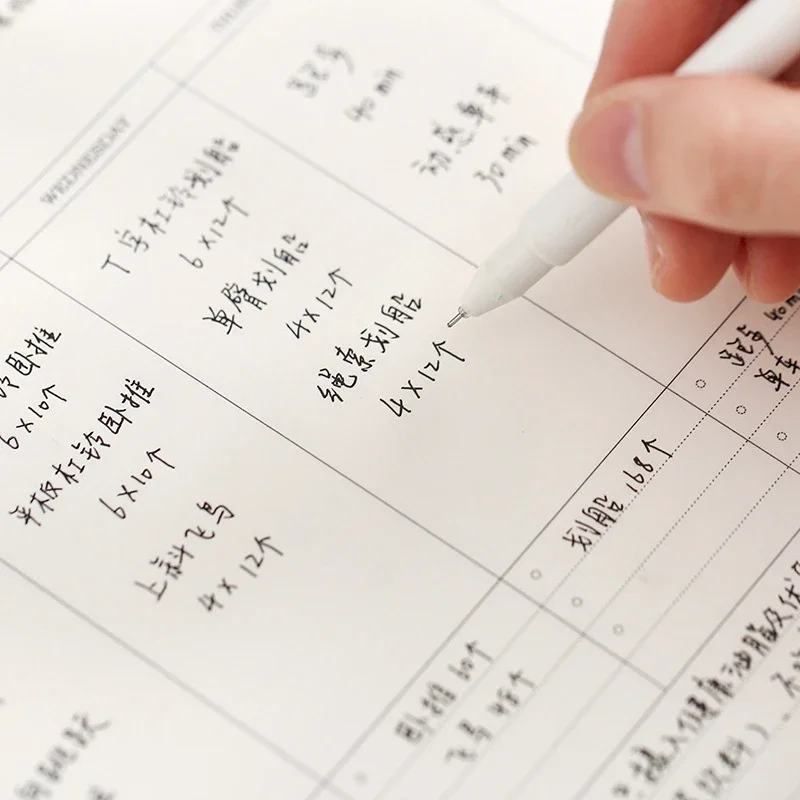 Agenda Settimanale e Mensile Non Datata, Quaderno per Appunti e Pianificazione, Planner per Studio, Cancelleria Coreana, Articoli per Ufficio e Scuola - immagine 2
