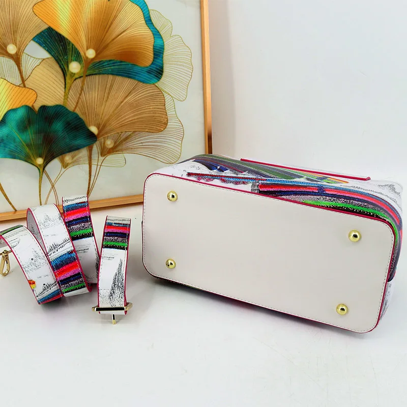 VM FASHION KISS Innovative Design Printed Women&rsquo;s Handbags Microfiber Luxury And Elegant Shoulder Crossbody Top Handle Bag
