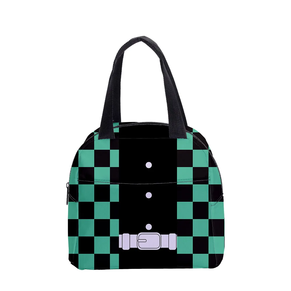 

Anime Demon Slayer:Blade Lunch Bag 3D Printing Zipper Breathable Wear-resistant Lunch Box Portable Dinner Bag beautiful fashion