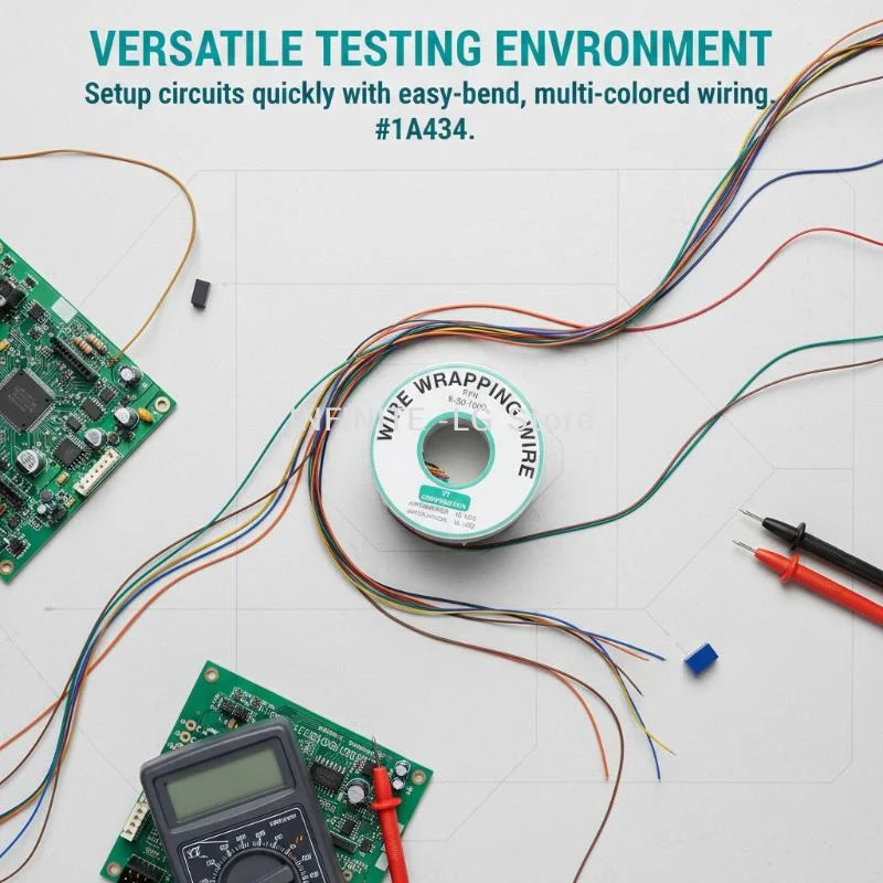 컬러 절연 케이블, P/N B-30-1000, 주석 도금 구리 PCB 납땜 와이어, 250m, 8선