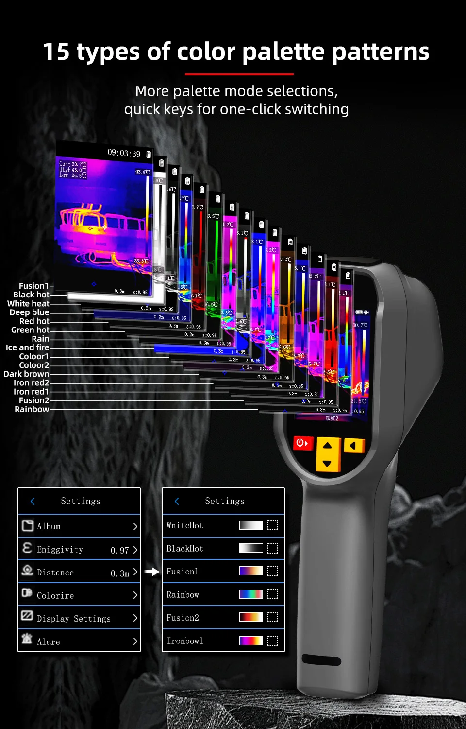BSIDE 320*240 Wärmebildkamera HX2 NEU Laser-Thermografie-Kamera mit HD-Auflösung für Schaltkreis-PCB-Reparatur, Rohrleitungserkennung, Medizin – Detail 7