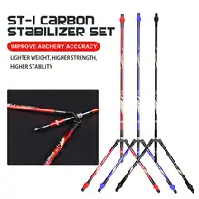 

1Set NIKA Archery Carbon Balance Bar Set Stabilizer System Damper Balance Rod V-Bar For Recurve Bow Hunting Shooting Accessories