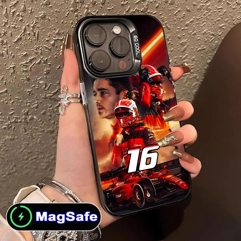Translucent Color Print Sports Phone Case Featuring Charles Leclerc