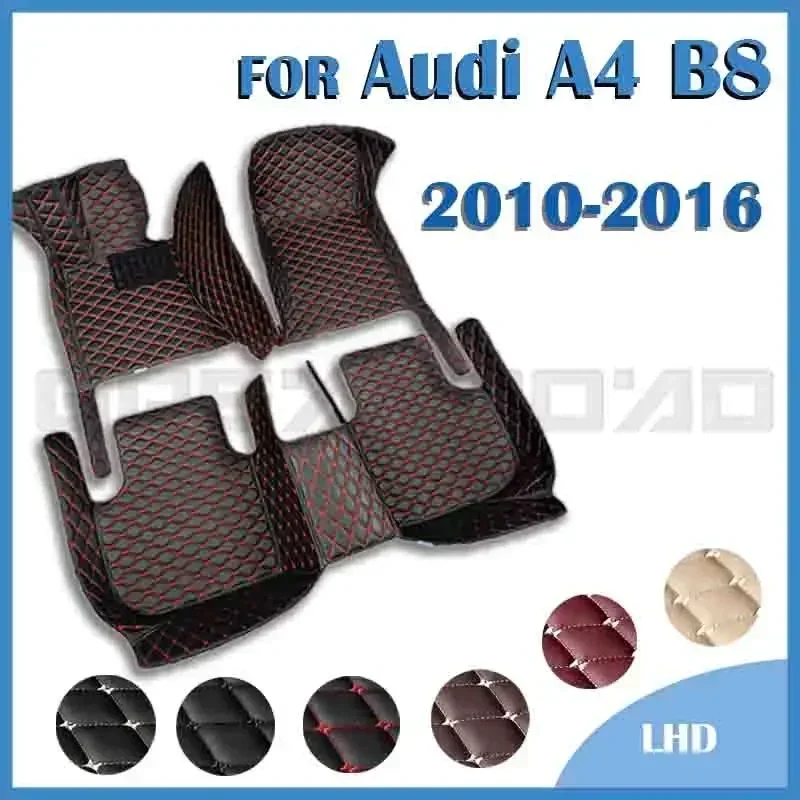 Car floor mats for AUDI A4 B8 Allroad/Avant/Sedan 2010 2011 2012 2013 2014 2015 foot Pads automobile carpet cover