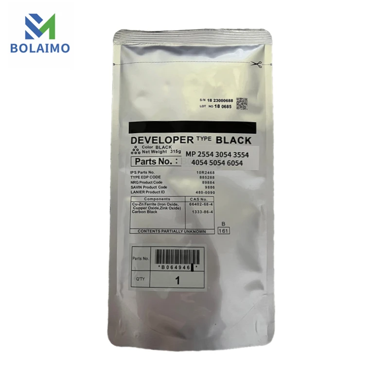 1PCS MP2554 Compatible for Ricoh D1979641 MP2554 MP3054 MP3554 MP4054 MP5054 MP6054 Regenerative Developer Black