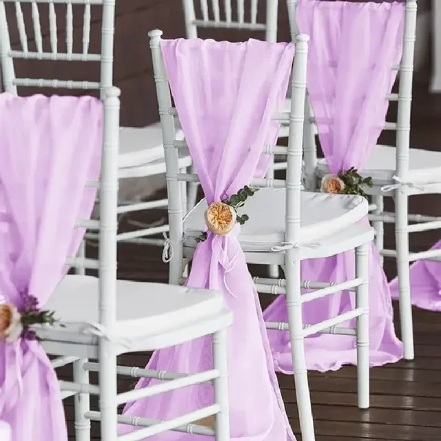 Ceinturage de Chaise en Mousseline de Soie, 30x270cm, 10 Pièces, Nministériels d, Ruban, Couverture de Nministériels d, Ceinture Arrière de Siège, Décor d'Hôtel, Banquet, Pays, Mariage, ix, Événement 6