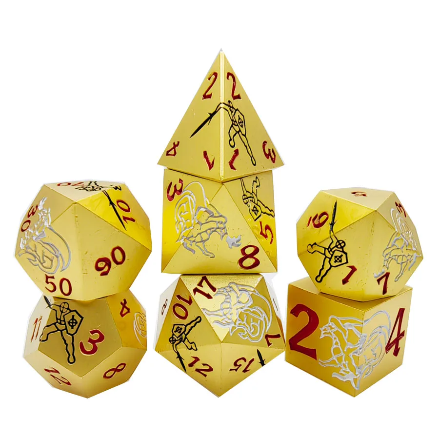 

D & D кости Pathfinder настольная игра цифровые кости подарочная коробка для ролевых игр дизайн 7 металлические наборы игральных костей и кости