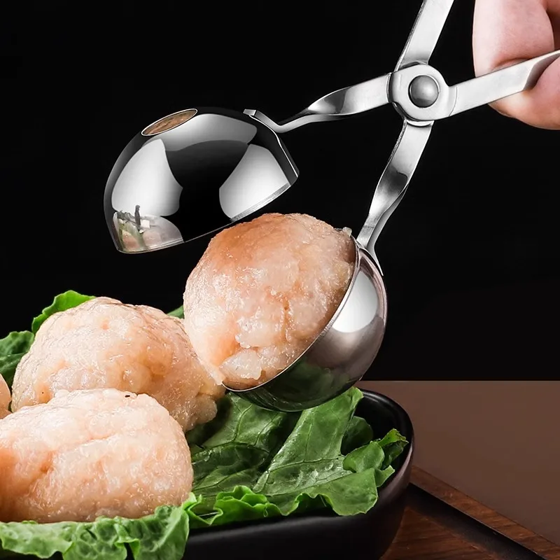 304 stainless steel meatball maker Meatball artifact Meatball tool Fish balls Shrimp slippery beef meatball clip