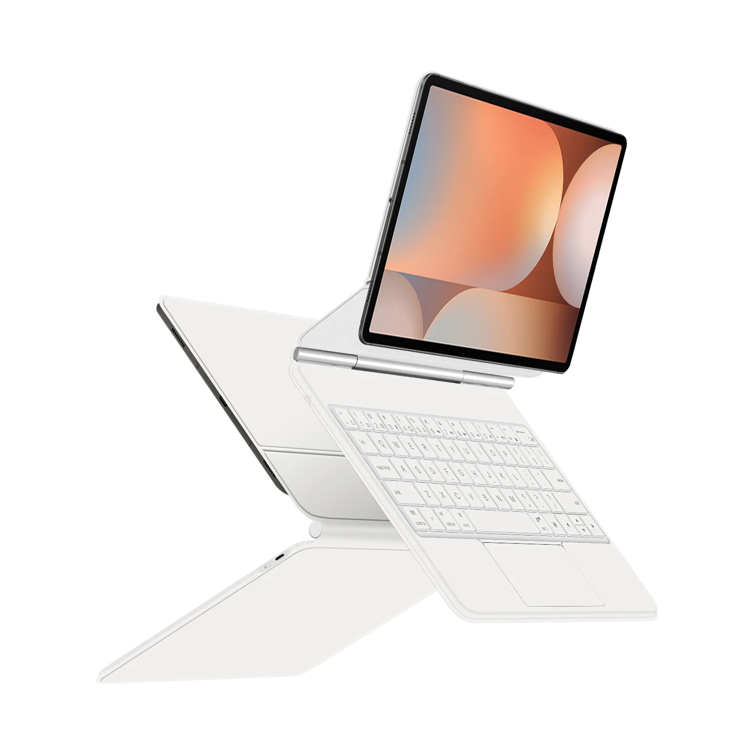 HUWEI Magic Keyboard For Samsung Galaxy Tab S10+ Case Backlight Keyboard For Samsung Tab 10 Plus 12.4 SM-X820 SM-X826 X826B Case