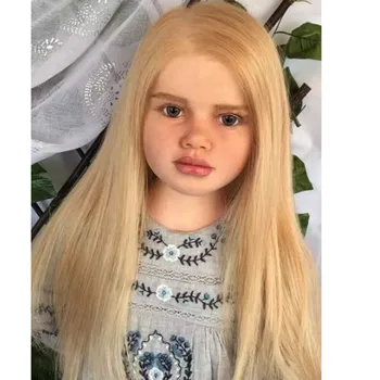 Bambola Reborn da 42 Pollici per Bambini, Kit Dipinto con Corpo in Stoffa, Connettori, Fascette, Capelli Incastrati, Giocattolo Fai-da-Te, Regalo Adorabile