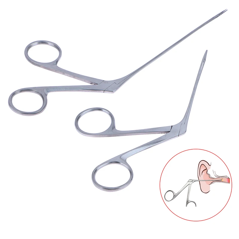 Ear Nose Cleaner Pliers Pick Endoscope Earwax Remover Hartman Micro Alligator Crocodile Veterinary Forceps Tweezer Otoscope Tool 5