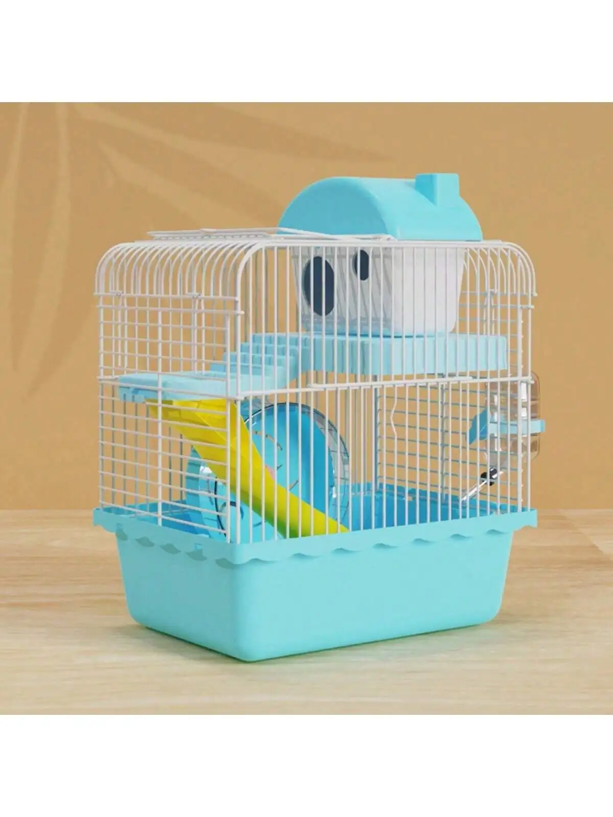 Pet Cage House 1pc Hamster Small Castle three-story Villa Transparent Portable