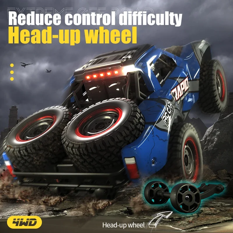 Q130 RC Car Off-Road SUV 70KM/H High Speed Climbing Light Racing Drift Remote Control Eletric Cars Toys for Boys Christmas Gifts