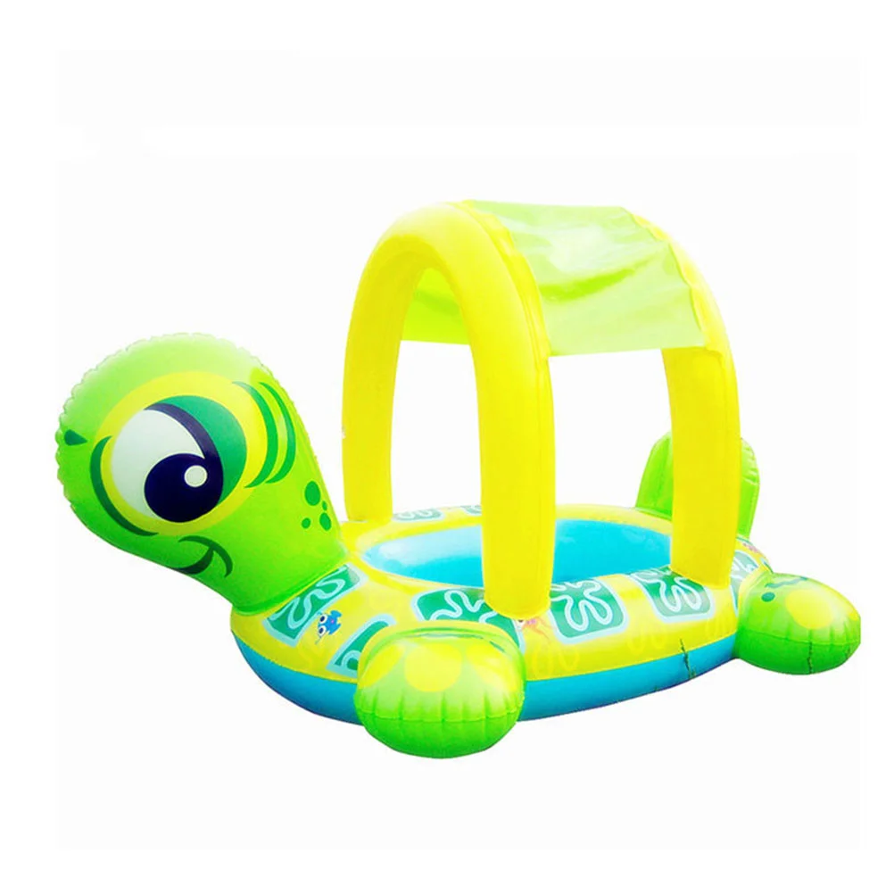 

Inflatable Seat Kids Baby Child Inflatable Tortoise Awning Swimming Laps Pool Swim Seat Float Boat Water Sports