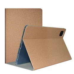 Premium Stand PU Leather Protective Tablet Case Cover, 12.1 for iPlay60 Pad Pro (Gold)