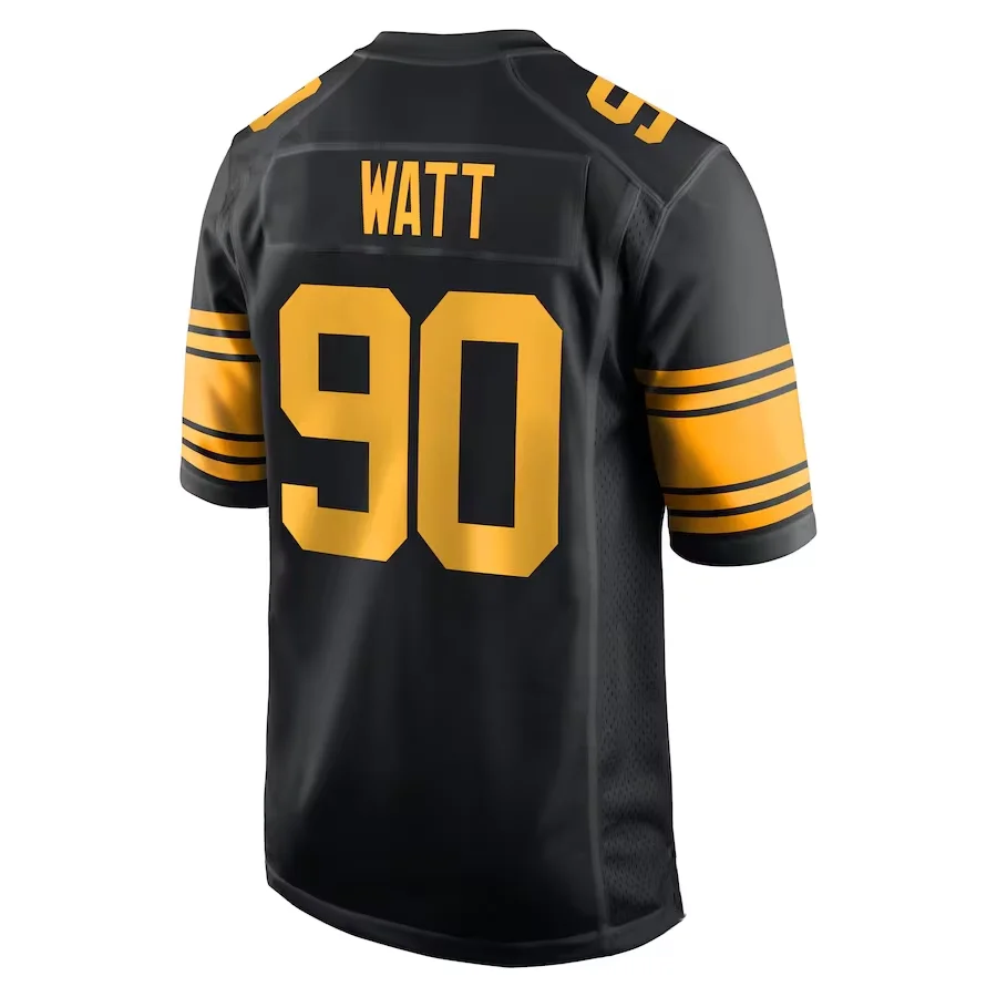 T Shirt Men Clothing USA Football Shirt Pittsburgh Steelers Classic Training Uniform Rugby Jersey Tops Tee NO90 Watt