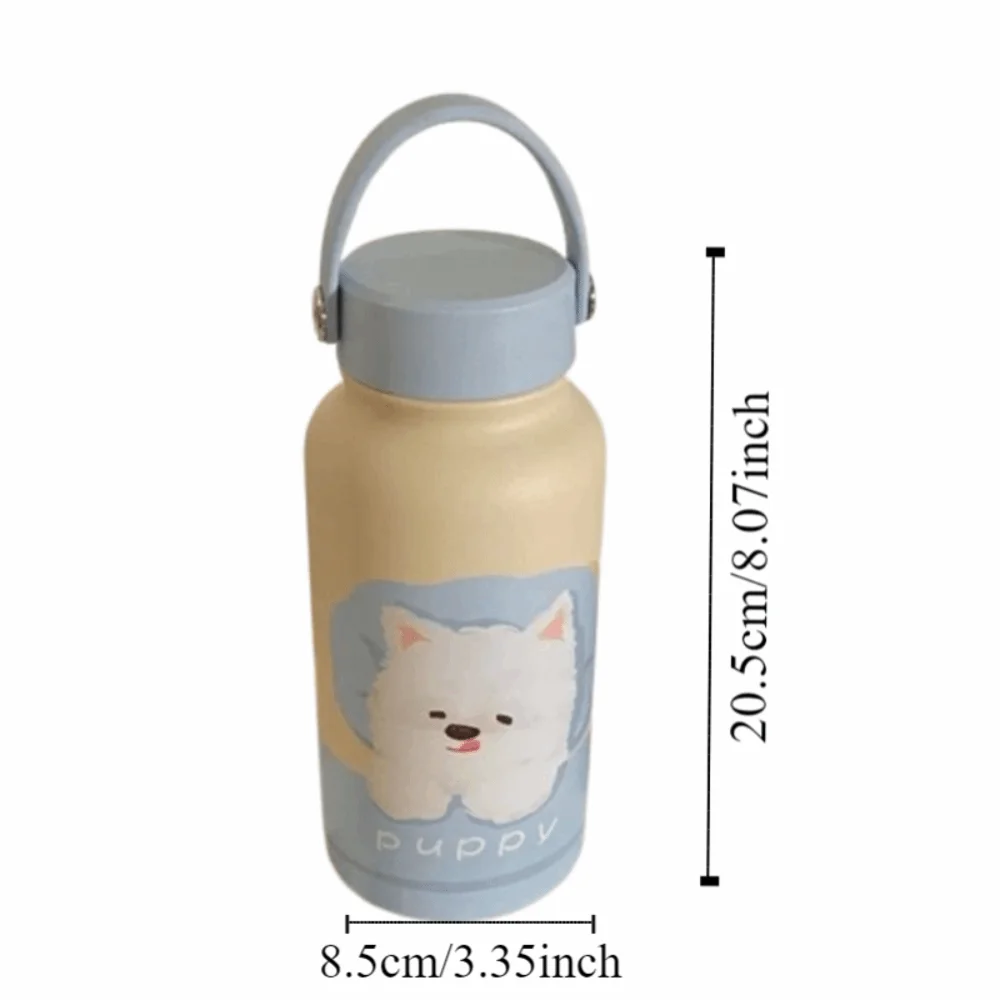 Thermos Bottle 900ml Insulated Water Bottle Leak-proof Cold Drink Portable Insulation Cup Cartoon Hot Drink Thermal Cup Student
