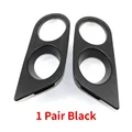 1 Pair Matte black