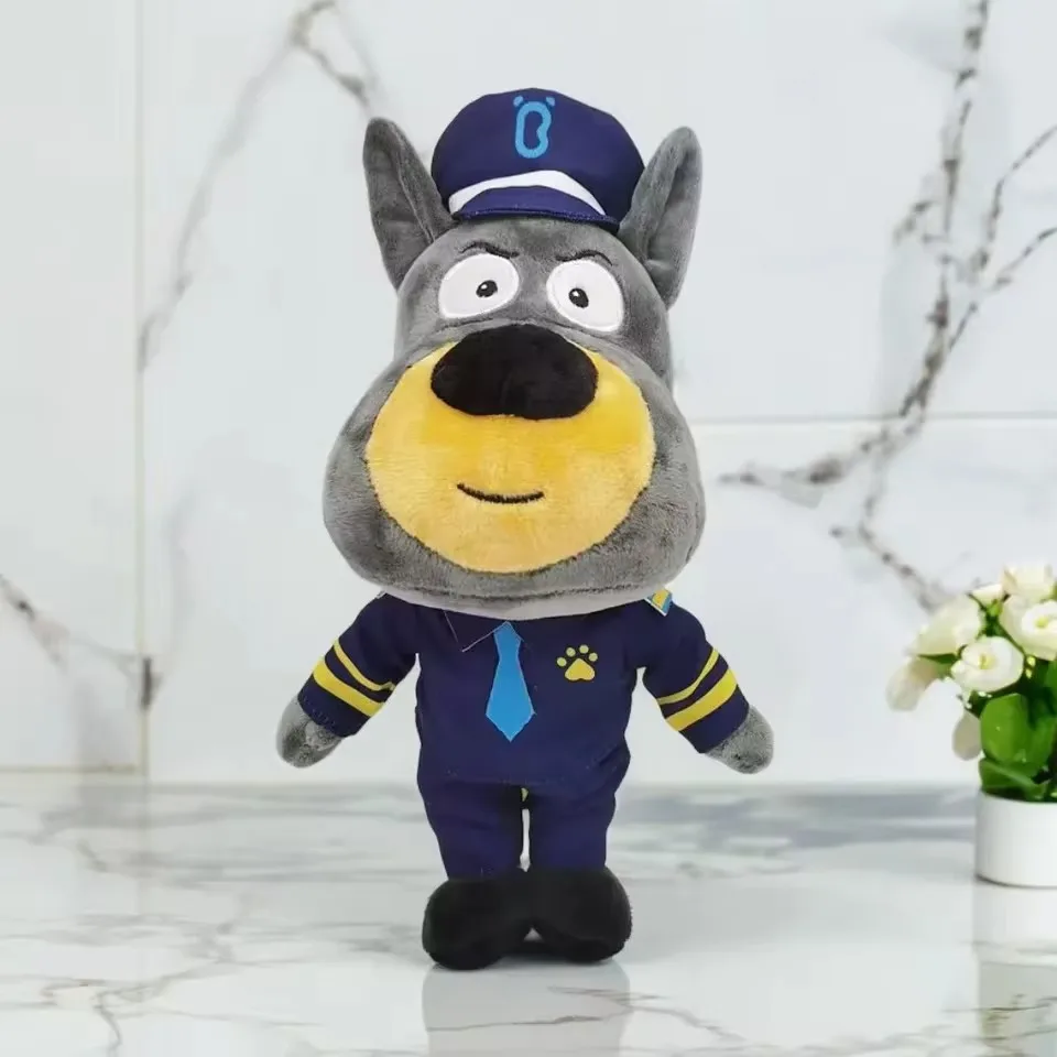 Sheriff Labrador Hund Plüschtier Sicherheits-Sergeant Labrador Wolf Hund Cartoon Puppe Jungen Mädchen Weiche Stofftiere Kindergeschenk – Detail 3