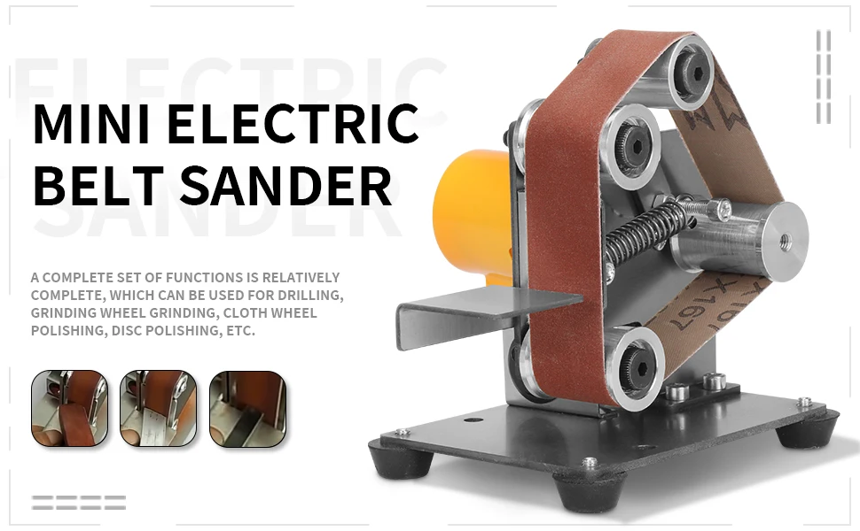 110V/220V Polieren Schleifen Maschine Mini Elektrische Gürtel Sander Cutter Kanten Spitzer Multifunktionale Grinder 7 Geschwindigkeit Einstellbar – Detail 2