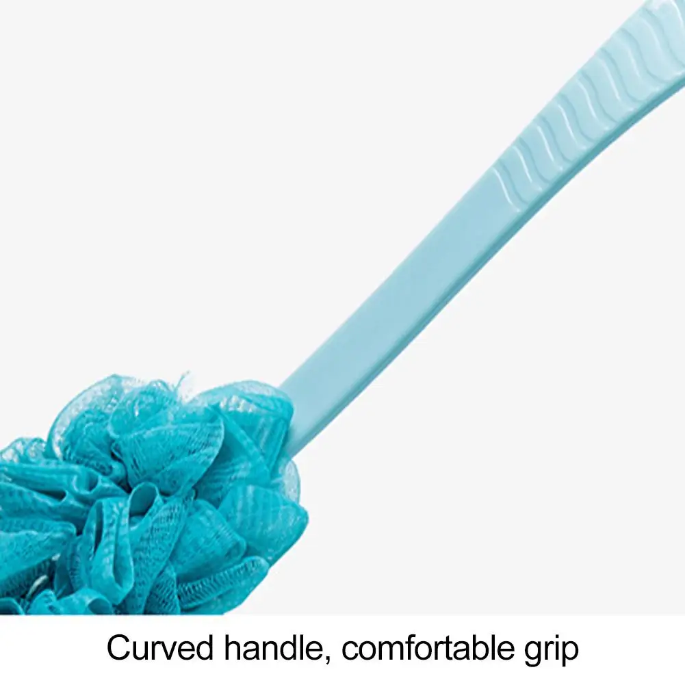 Description Picture 3 of itemLong Handle Bath Brush Enlarged Bath Ball Flower Back Exfoliating Wash Body Sponge Sponge Scrubber Foam Bath Rich Brush Sho I8K6