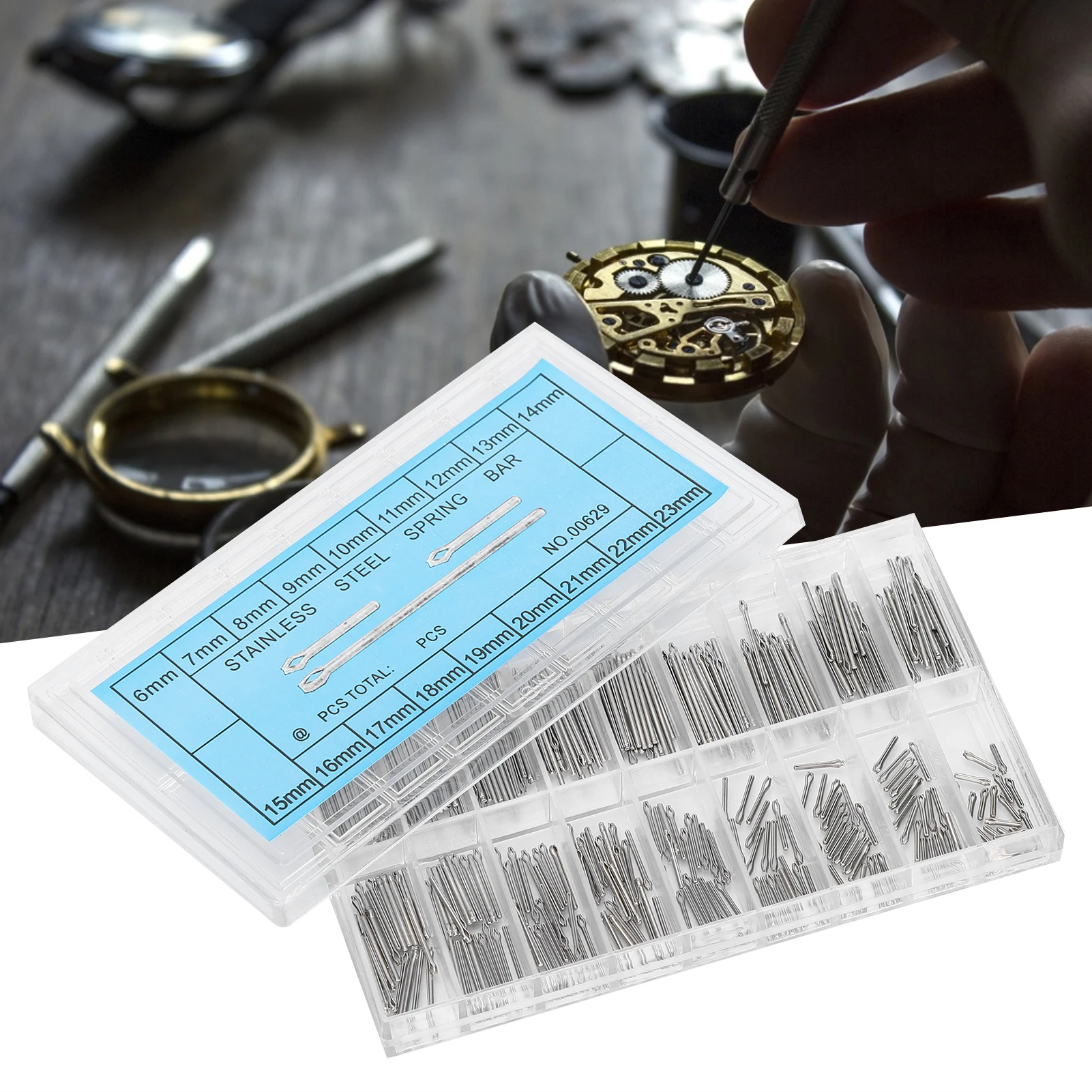 Comprehensive Stainless Steel Watch Band Repair Kit with 360-Piece Spring Bars