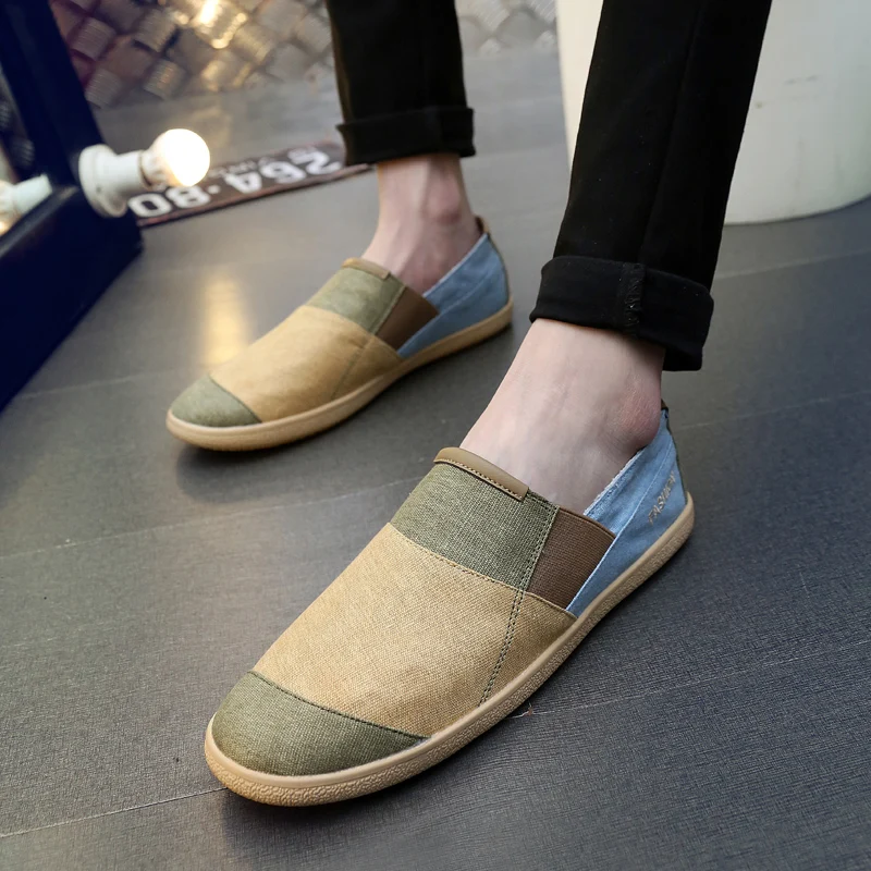 Fisherman's Shoes Fashion Flat Canvas Sneakers Slip 
