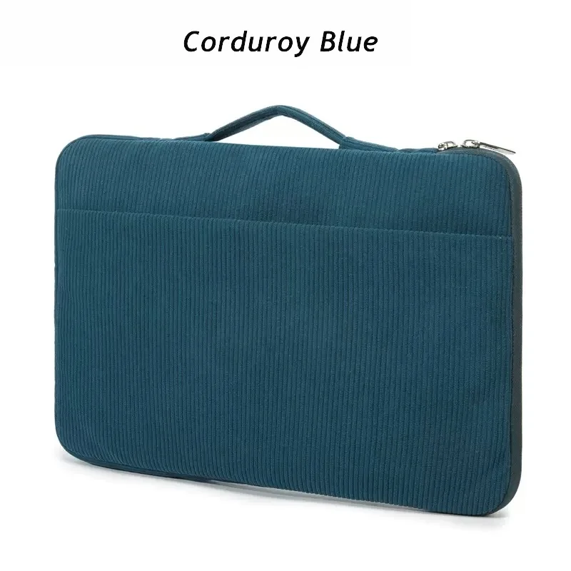 Brand Kinmac Laptop Bag 12,13.3,14,15.4,15.6 Inch Shockproof Lady Man Handbag Case For MacBook Air Pro M1 Notebook PC Corduroy