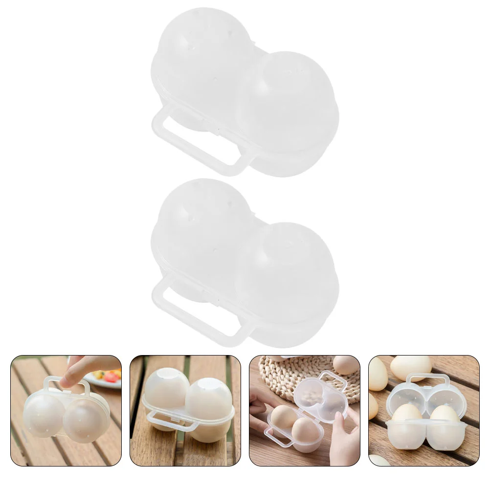 

2pcs Portable Egg Holder For Fridge Storage Holder Egg Holder For Fridge Container Hiking Outdoor Camping Egg Holder For Fridge