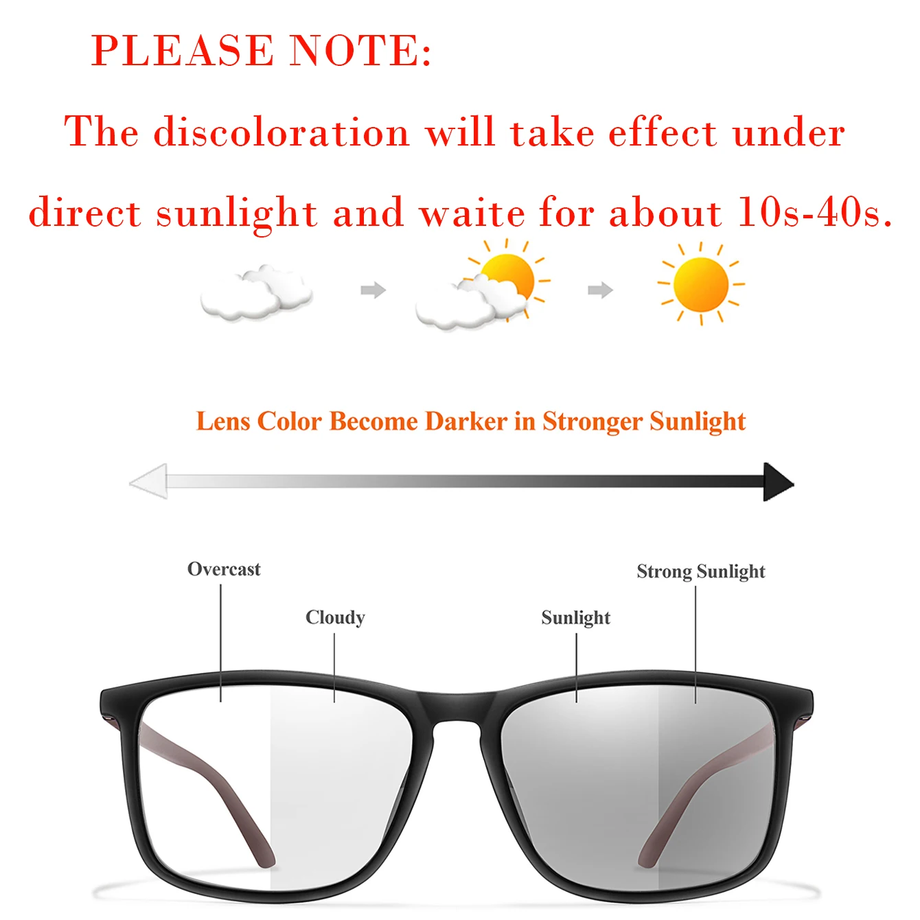 Style Photochromic Cycling Glasses For Men and Women