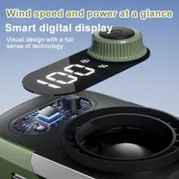 Portable Stepless Variable Waist Fan with Belt Clip, 100 Gears Digital Display, 6000mAh High Speed Fan for Outdoor Activities 2