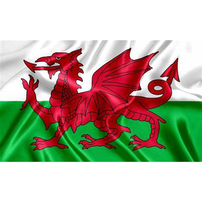 60x90cm 90x150cm red dragon wales Flag For Decoration 2x3ft/3x5ft The