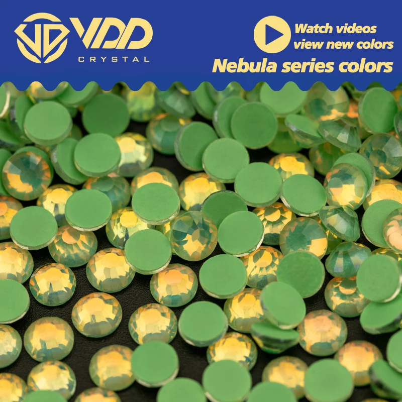 VDD Nebula-Farbe SS6-SS30 Glas Strass Kristall Flatback Glitter Strass Stein Für Nail art Zubehör DIY Handwerk Dekoration – Detail 6